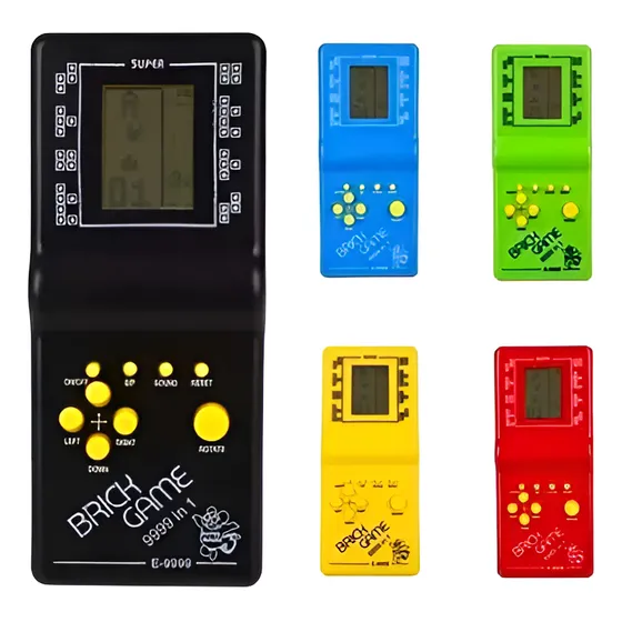 X10 Consolas Brick Game 9999 In 1 Standard Niños + Pila Aa