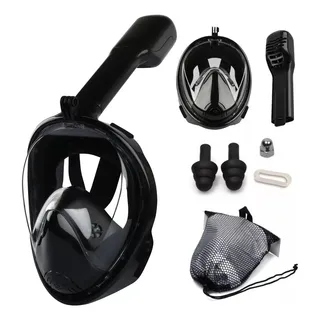 MĂĄscara Mergulho Snorkel Full Face Com Suporte Gopro CĂąmera MĂĄscara Mergulho Snorkel Full Face Com Suporte Gopro CĂąmera