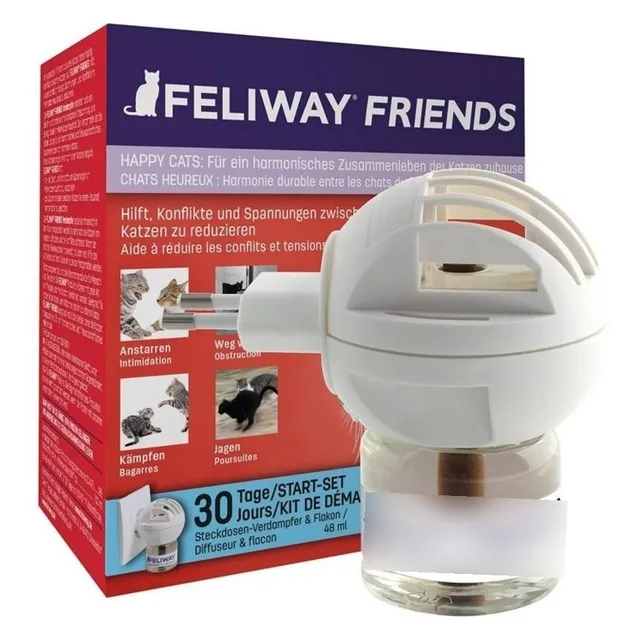 Feliway Friends Difusor Y Repuesto 48 Ml Calmante Para Gatos