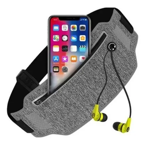Pochete Corrida Celular Impermeável Fitness Academia Treinos Cor Preto