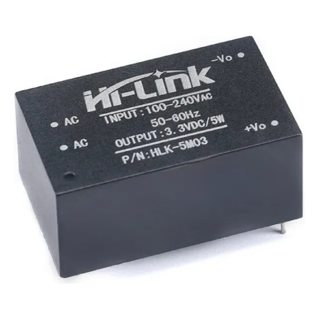 Convertidor Hlk-5m03 Ac 100v-240v A Dc 3.3v 1.5a 5w 5 Pzas