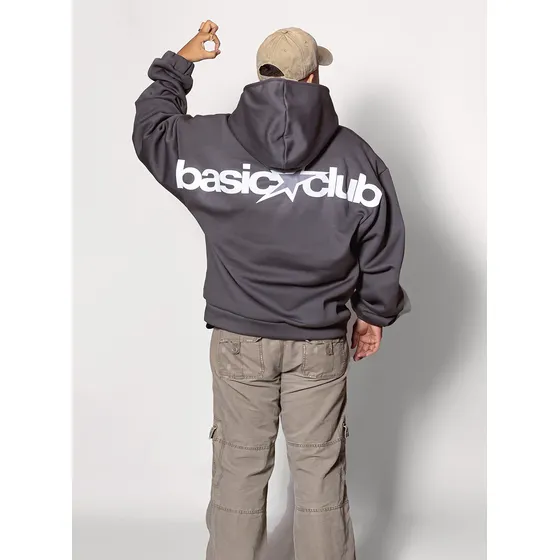 Hoodie Gris Plomo  Basico Star 