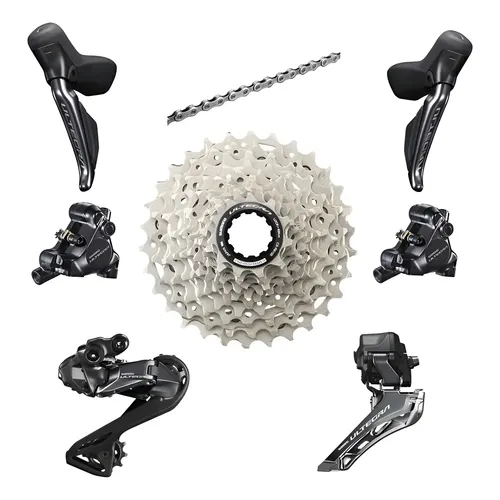 Kit Grupo Shimano Ultegra R8170 Disco Di2 12v Desc. A Vista