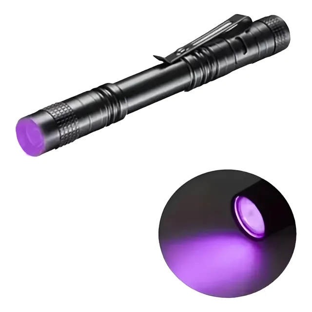 Linterna Led Luz  Uv Negra Ultravioleta Billetes Falsos