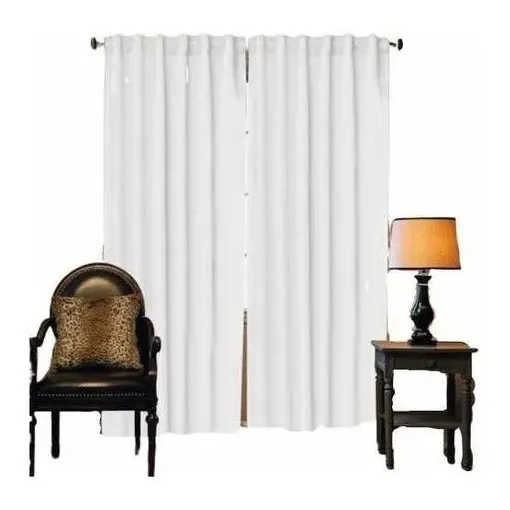 Juego De Cortinas Blackout Vinilico Engomado Bloquea 100% 