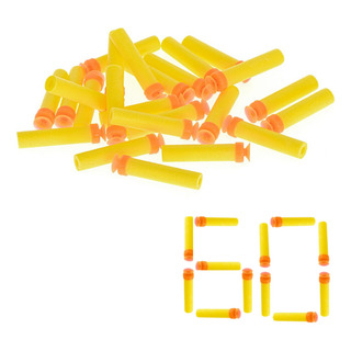 Kit 60 Dardos Espuma Refil Nerf Balas Munição Kit 60 Dardos Espuma Refil Nerf Balas Munição