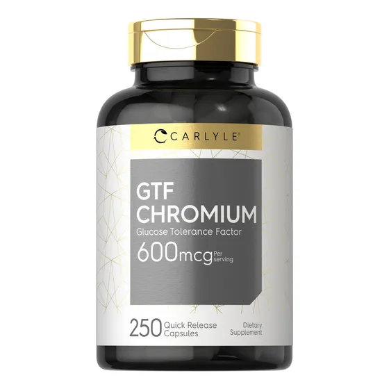 Suplemento Carlyle Gtf Chromium 600 Mcg 250 Cápsulas