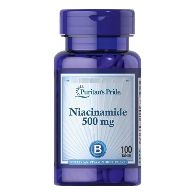 Niacinamida 500mg Americana Pura Orgánica Original 