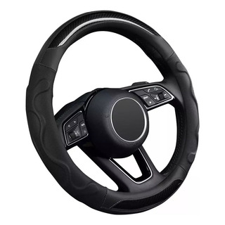 Funda De Volante De Coche Clásica De Fibra De Carbono 38 Cm Funda De Volante De Coche Clásica De Fibra De Carbono 38 Cm