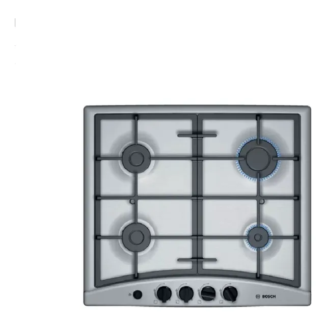 Cocina Bosch Pgp6g5a90l Empotrable A Gas Acero Inoxidable Plateado