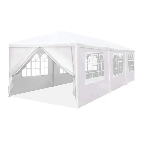 Toldo Carpa Fiestas Boda Carpa Eventos 9m X 3m Color Blanco Colnme