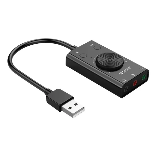 Tarjeta De Sonido Usb Externa Control De Volumen Diginet