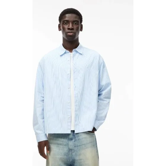Pull & Bear Camisa Azul Celeste