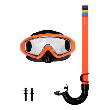 Kit Snorkel Iniciante Caribe Máscara Vedação Ocular Bel Kit Snorkel Iniciante Caribe Máscara Vedação Ocular Bel