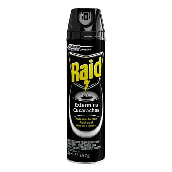 Mata Cucarachas En Aerosol Insecticida Raid 390ml