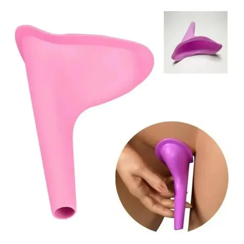Urinol Feminino Fazer Xixi Pé Funil Lavável Portátil