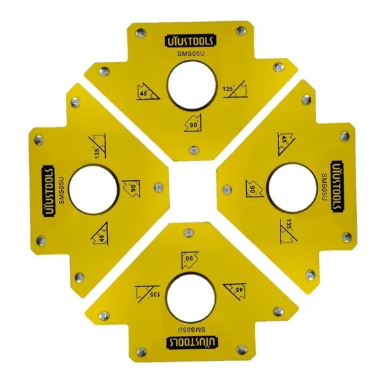 Sujetador Magnético Esquinero 5pul 4pcs Fuerza 75lb Escuadra
