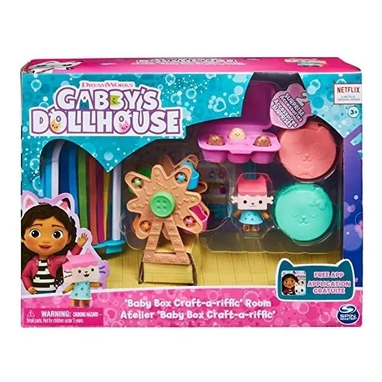 Gabby's Dollhouse Caja De Bebé Gato Craft-a-riffic  Sala