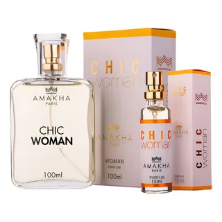 Amakha Paris Kit Perfume De 15ml + 100ml Chic Woman