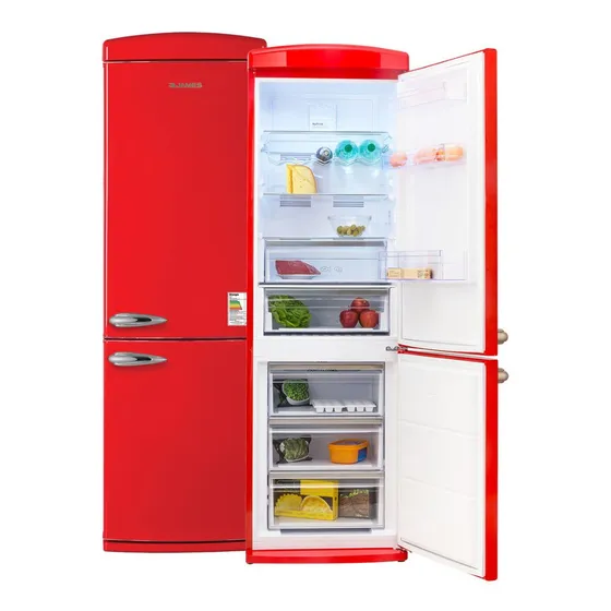 Heladera James Retro J 373 Freezer Inferior Frio Humedo Dimm