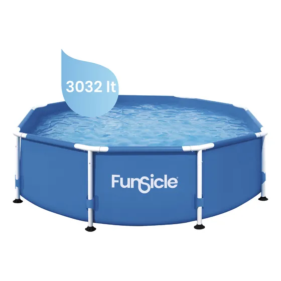 Pileta estructural redonda Funsicle P2000830F con capacidad de 3032L 2.44x0.76m