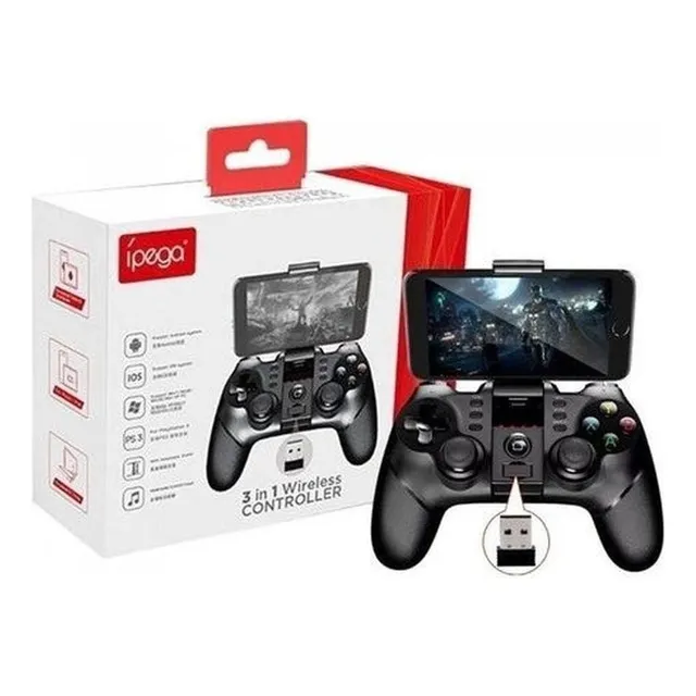 Joystick Controle Sem Fio Bluetooth Ipega Compatível Pc Ps3