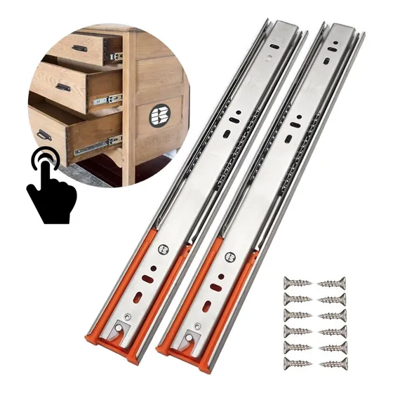 Corredera Extensión Dual Push Open Cierre Suave 30cm 2pz
