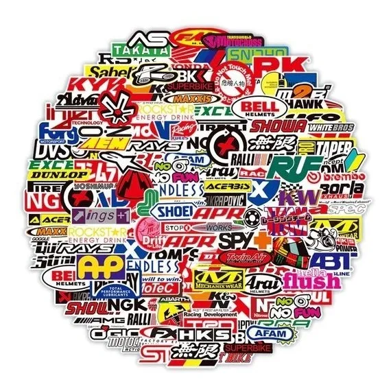 Calcomanias Stickers  Bicicleta  Logos  X 100 Unds