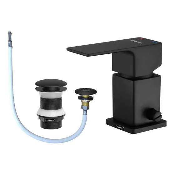 Grifería Bidet Monocom Baño Piazza Arq Negro Canilla Transfe