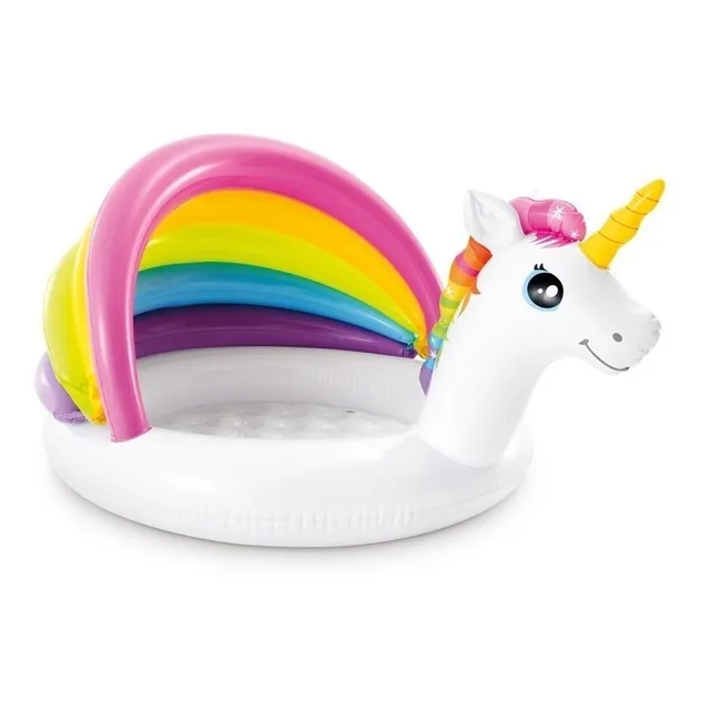 Alberca inflable unicornio Intex Wet Set Collection 57113 Unicornio 45L multicolor caja