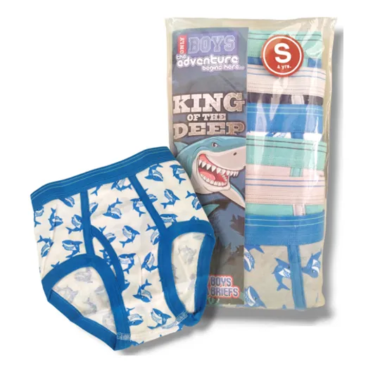 Ropa Interior Para Niños 100% Algodon Set De 6 Unid