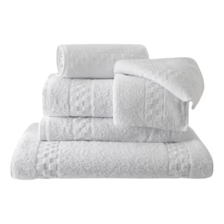 Kit Jogo Toalhas De Banho Hotel Pousada Salão Felpudas Motel Branco