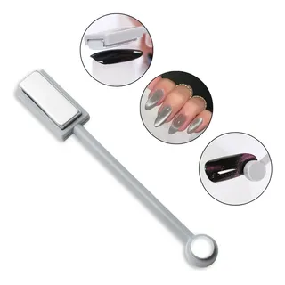 Espátula Ponta Dupla Imã Para Unha Olho De Gato Magnético