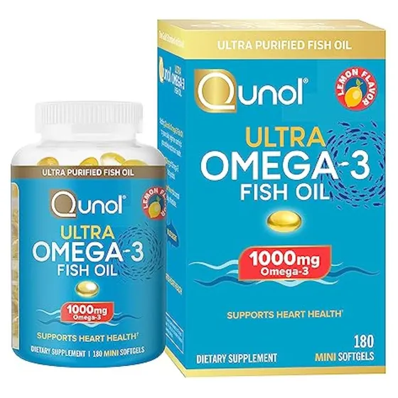 Minicápsulas Blandas De Aceite De Pescado Omega 3 De Qunol,