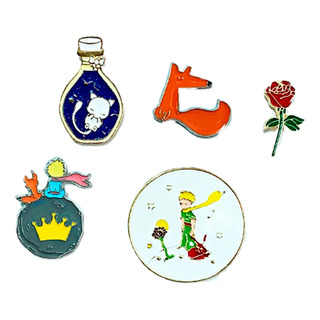 Set De 5 Pines/ Broches De El Principito Con Broche Metálico Set De 5 Pines/ Broches De El Principito Con Broche Metálico