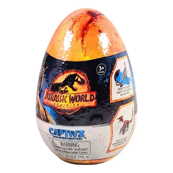 Huevo Dinosaurio Captivz Jurassic World Sorpresa Con Slime