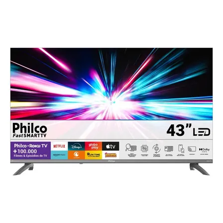 Smart Tv 43 Philco Roku Tv Hdr10 Dolby Áudio P43cra