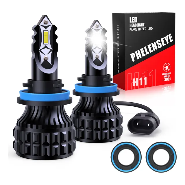 Auto Kit De Faros Led H4 9005 H11 H7 Focos 110w Phelenseye