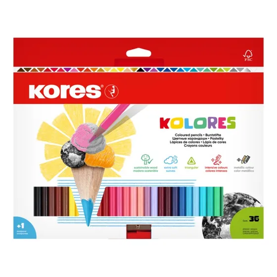 Colores Kores Original 24 Piezas