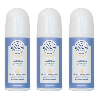 Desodorante Natural Sin Aluminio Mujer Y Hombre Allium 3 Pz Desodorante Natural Sin Aluminio Mujer Y Hombre Allium 3 Pz