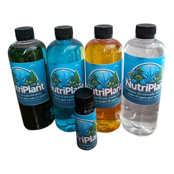 Abonos Acuario 500 Ml Potasio Nitrato Hierro Fósforo Micros.