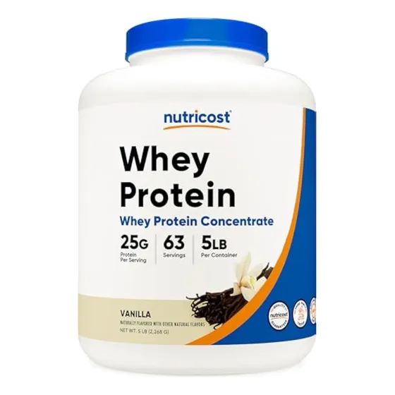 Proteína De Suero En Polvo Nutricost, Vainilla, 5 Libras -