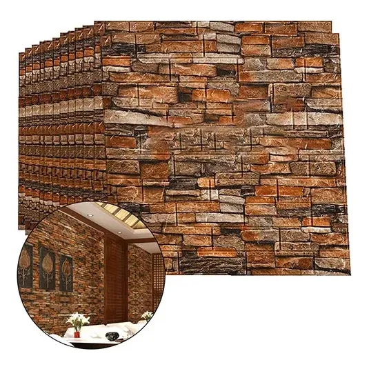 36 Pegatinas De Pared Con Motivos De Rocas Color Naranja