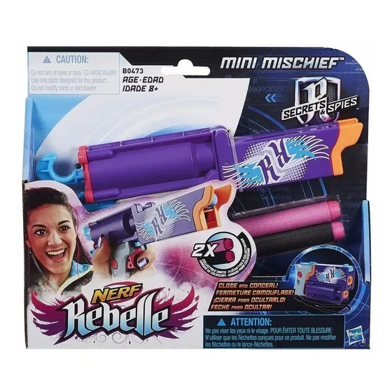 Nerf Rebelle Mini Mischief Pistola Hasbro B0473 Educando