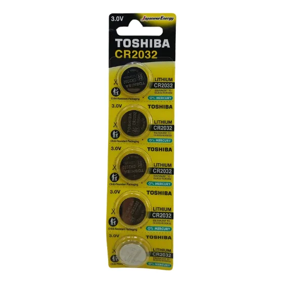 Blister Pilas Cr2032 5bp Toshiba