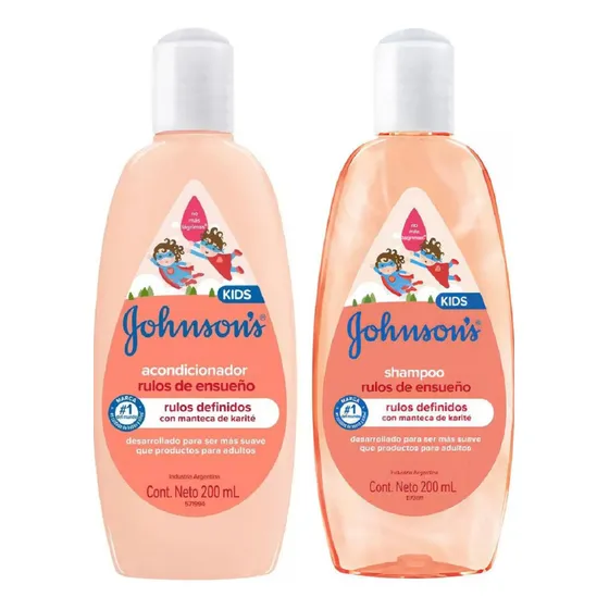 Shampoo Y Acondicionador Rulos De Ensueño Johnson Kids