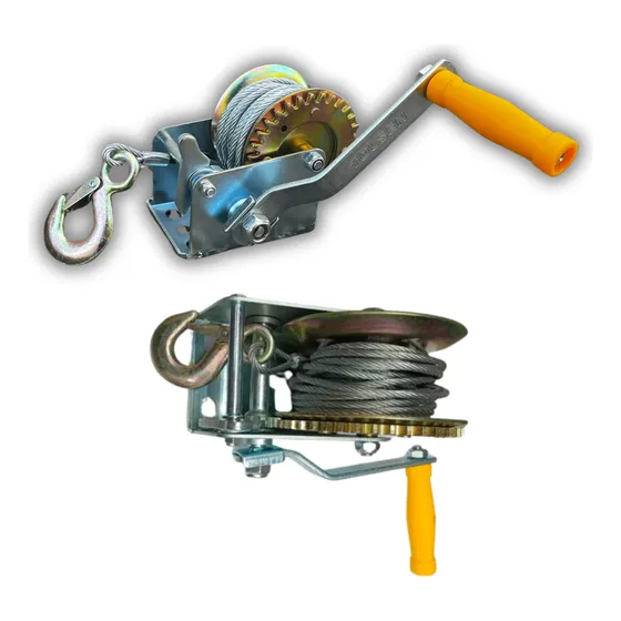 Winche Horizontal Manual Manivela De Guaya 360kg 800lb 10m