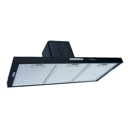 Exaustor Depurador de Cozinha Nardelli Depurador Embutir Compact New aço carbono pintado embutido 75cm x 4cm x 33.5cm preto