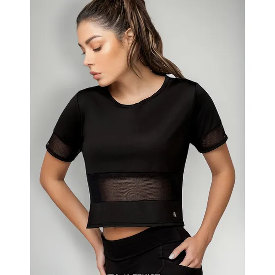 Camiseta Deportiva Silueta Amplia 20021605 Negro