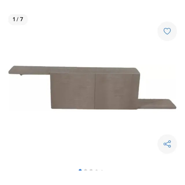 Mueble Tv Madhier Lino Clásico 45  2 Puertas Mdf 122 Cm